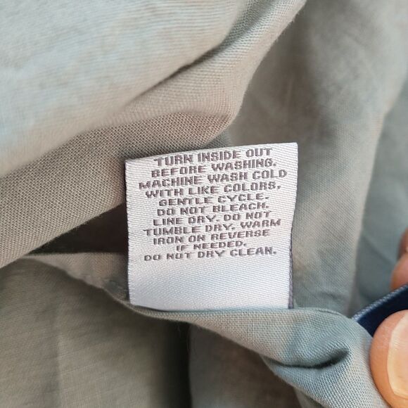 HALLMART Collectibles Pillowcase 100% Linen 100% Cotton Green Standard Size 1x - Picture 7 of 7